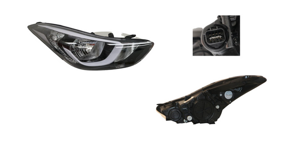 Headlight Right Hand Side For Hyundai Elantra MD3 - Parts City Australia