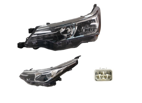 SEDAN HEADLIGHT LEFT HAND SIDE FOR TOYOTA COROLLA ZRE172