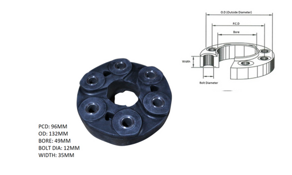TAIL SHAFT COUPLING FOR BMW 1 SERIES E87 - Parts City Australia