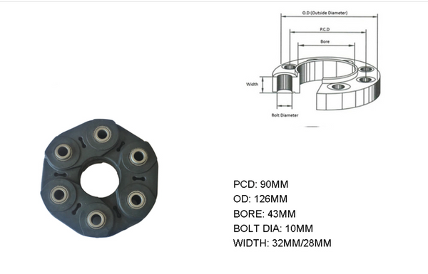 TAIL SHAFT COUPLING FOR HYUNDAI SANTA FE DM - Parts City Australia