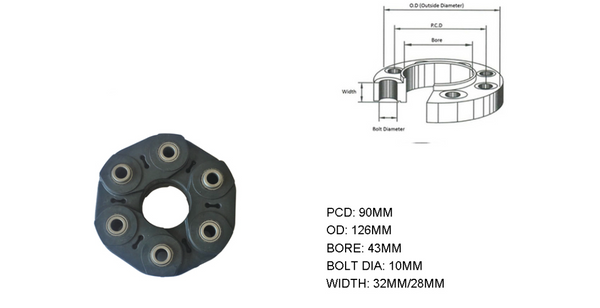 TAIL SHAFT COUPLING FOR HYUNDAI IX35 LM - Parts City Australia