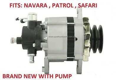 Alternator with Pump for Nissan Urvan E24 engine TD27 2.7L diesel 1987