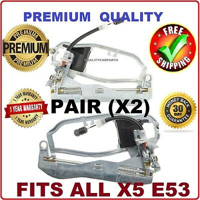 Set of 2 Outside Door Handle Carriers for BMW X5 E53 2000-06 Front Lef