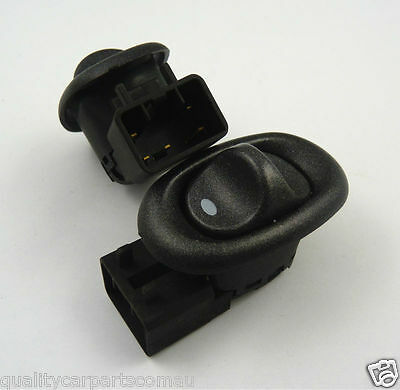 REAR/FRONT ELECTRIC POWER WINDOW SWITCH PAIR BLACK HOLDEN COMMODORE VX