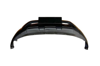 Black car bumper on a white background
