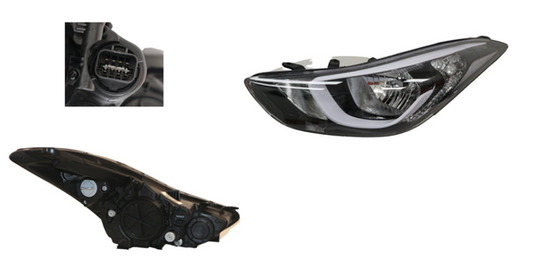 HEADLIGHT LEFT HAND SIDE FOR HYUNDAI ELANTRA MD3