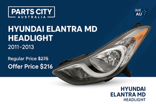 HYUNDAI ELANTRA MD HEADLIGHT 2011-2013 Parts City Australia