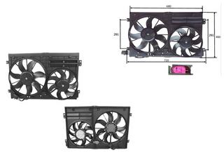 Radiator Fan For Volkswagen EOS 1F - Parts City Australia