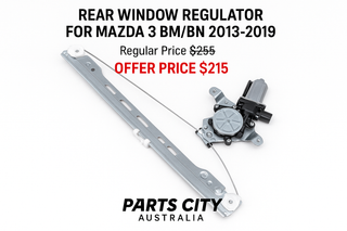 REAR WINDOW REGULATOR FOR MAZDA 3 BM/BN 2013-2019 Price $255 Offer Price $215 On Parts City Australia