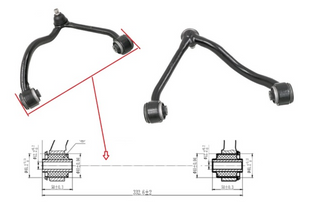 CONTROL ARM LEFT HAND SIDE FRONT UPPER FOR KIA SORENTO BL - Parts City Australia