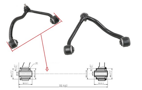 CONTROL ARM LEFT HAND SIDE FRONT UPPER FOR KIA SORENTO BL - Parts City Australia