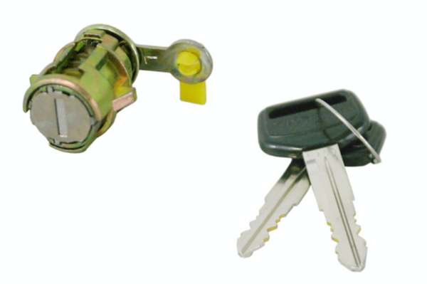 DOOR LOCK BARREL &amp; KEYS LEFT HAND SIDE FOR UNIVERSAL - Parts City Australia