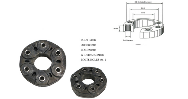 TAIL SHAFT COUPLING FOR HOLDEN COMMODORE VZ VE - Parts City Australia