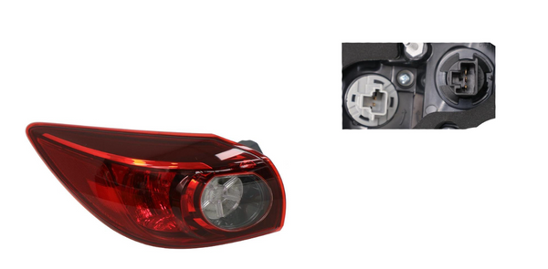 TAIL LIGHT LEFT HAND SIDE OUTER FOR MAZDA 3 BM BN HATCHBACK