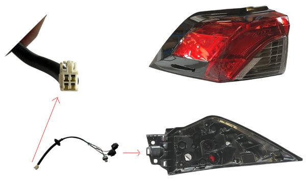 Outer Tail Light Left Hand Side For Toyota RAV4 50 Series