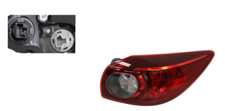 TAIL LIGHT RIGHT HAND SIDE OUTER FOR MAZDA 3 BM BN HATCHBACK