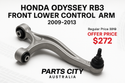 HONDA ODYSSEY RB3 FRONT LOWER CONTROL ARM 2009-2013 On Parts City Australia