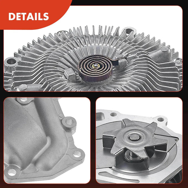 Water Pump & Fan Clutch for Nissan Patrol GU Y61 Navara D22 ZD30