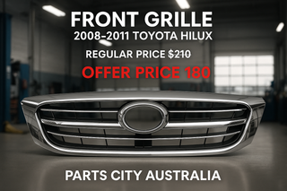 TOYOTA HILUX FRONT GRILLE FULL CHROME 2008-2011 On Parts City Australia