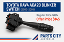 TOYOTA RAV4 ACA20 BLINKER SWITCH 2000-2005 On Parts City Australia