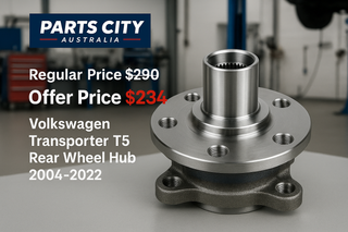 (Volkswagen Transporter T5 Rear Wheel Hub 2004-2022) Regular Price $290 Offer Price $234 On Parts City Australia
