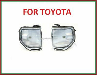 COPPIA LUCI ANGOLARI L&R (CERCHIO CROMATO) PER TOYOTA LANDCRUISER 80 S