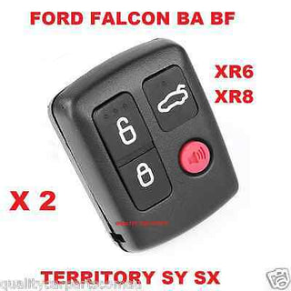 2 x Ford BA BF Falcon Sedan/Wagon Central Locking Keyless Car Remote 4- Parts City Australia