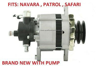 Alternator with Pump for Nissan Urvan E24 engine TD27 2.7L diesel 1987