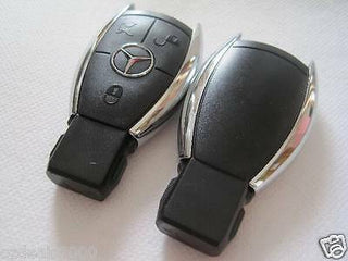 Chrome Smart Remote Key shell Case fits Mercedes benz 3 button S SL ML