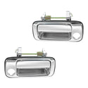 Door Handles Chrome PAIR Front Outer Fits Toyota Landcruiser 80 Series