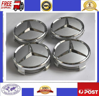 CHROME WHEEL LOGO CENTER HUB CAP fit MOST MERCEDES BENZ A B C E G M  R