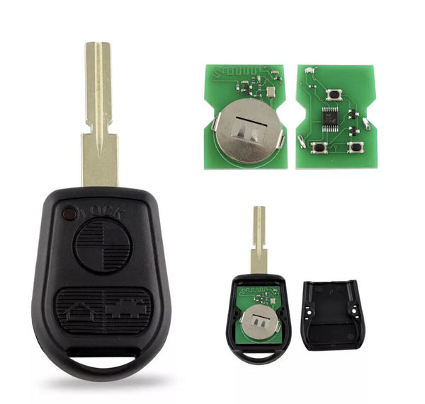 For BMW 3 Button Complete Remote Key For E31 E32 E34 E36 E38 E39 E46 Z3