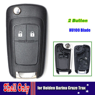 2 Button Flip Remote Key Shell case Fob for Holden